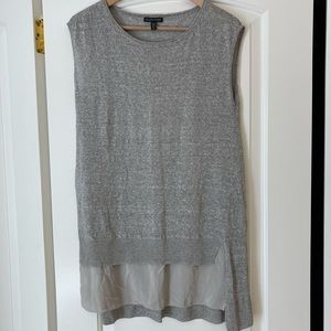 EILEEN FISHER Grey Linen Blend Tunic